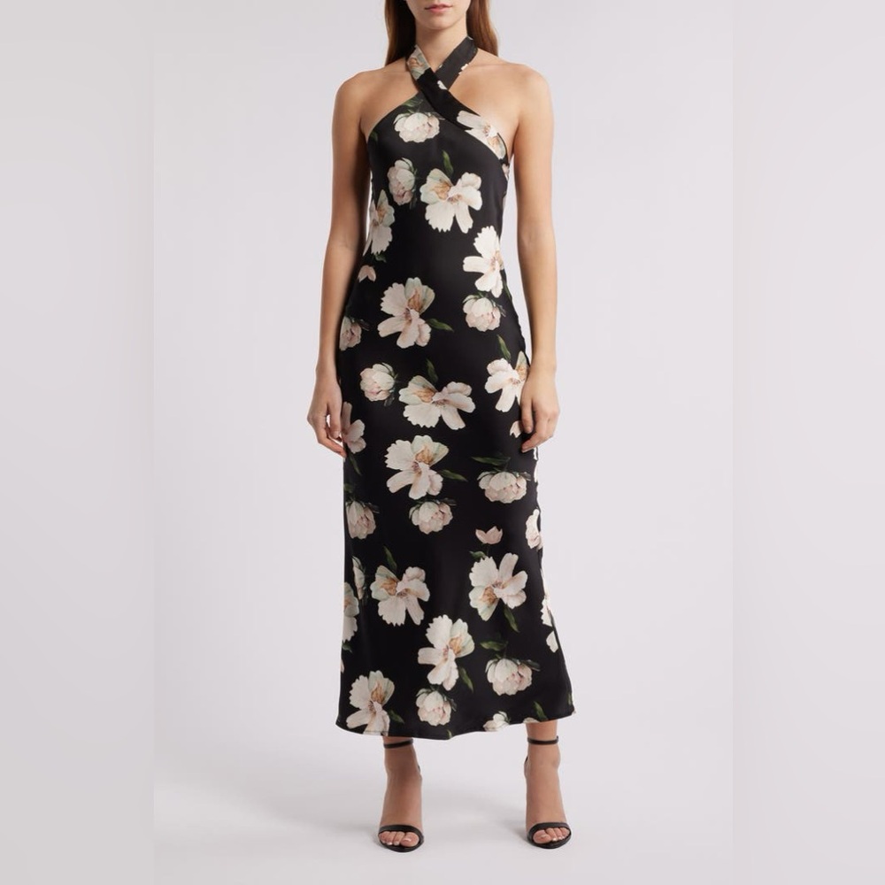 PETAL & PUP Grasie Floral Print Halter Cocktail Dress ❤️NWT❤️IN STORES❤️